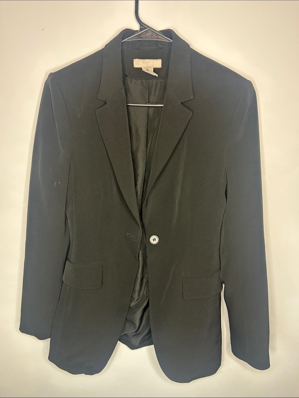 H&M Black Single-Button Blazer